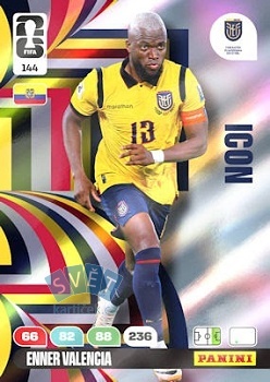 Enner Valencia Ecuador Panini FIFA World Cup 2026 Adrenalyn XL Icon #144